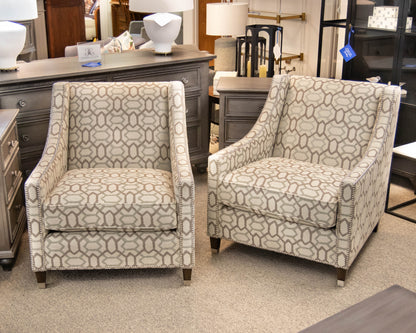 Pair of Bernhardt 'Palisades' Slope Arm Chairs