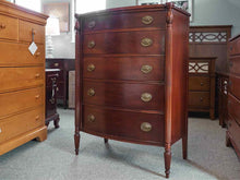 Mahogany Bowfront Five Drawer Chest