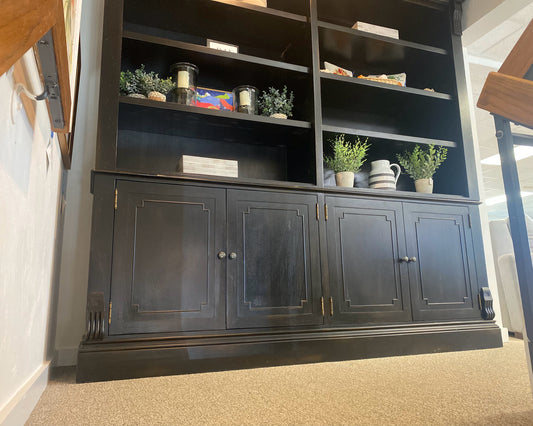 RH 'St. James' Oak with Black Stain 4 Piece Bookcase & 6 Adjustable Shelves