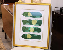 "Living Spectrum III" Matted Print in Antique Gold Frame