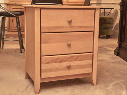 College Woodwork Canada Natural Cherry 3 Drawer  Chest
