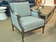 Ethan Allen Fairfax Chair in Seafoam Linen
