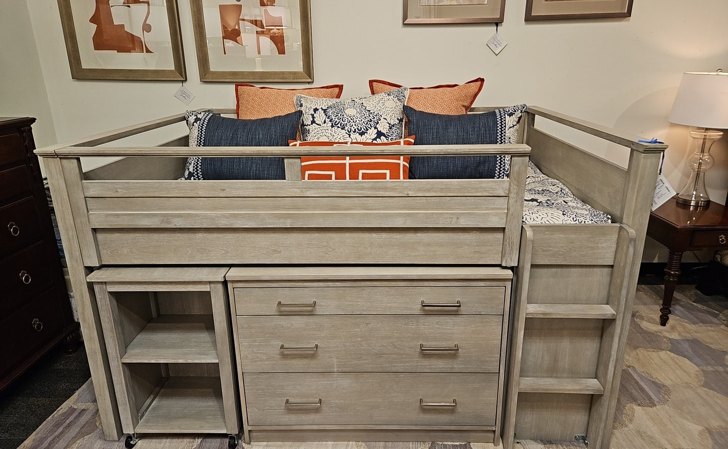 Pottery Barn Teen Sleep & Study Low Loft Full Bed