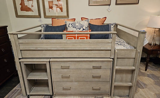 Pottery Barn Teen Sleep & Study Low Loft Full Bed