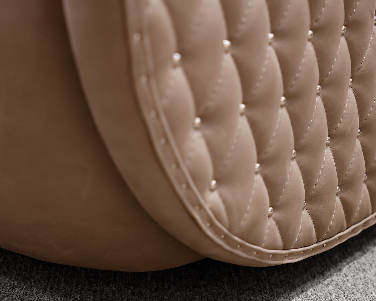 Pair of Bernhardt Leather Swivel Chairs