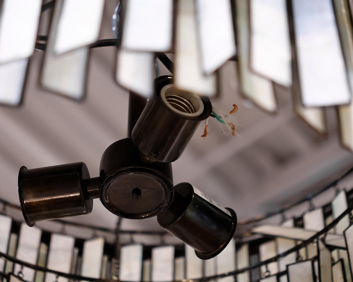 Pottery Barn Astrid Capiz Chandelier