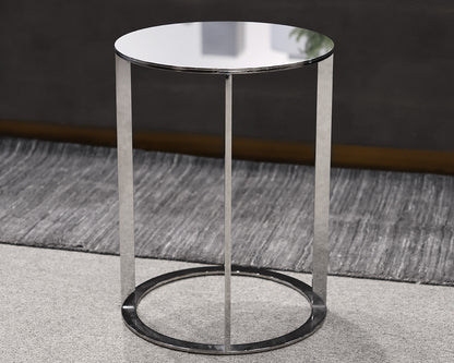 B&B Itailia Chrome Round Accent Table