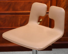 Poltrona Frau Set of Three Swivel Leather Counter Stools