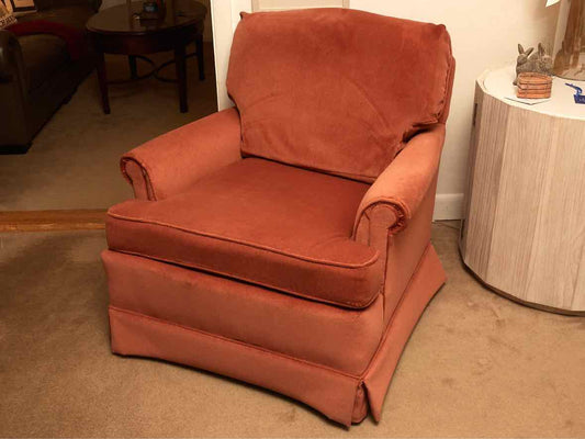 North Hickory  Salmon Upholstered Arm Chair