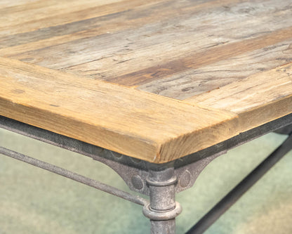 Restoration Hardware Industrial-Style Desk W/ Reclaimed Woodtop