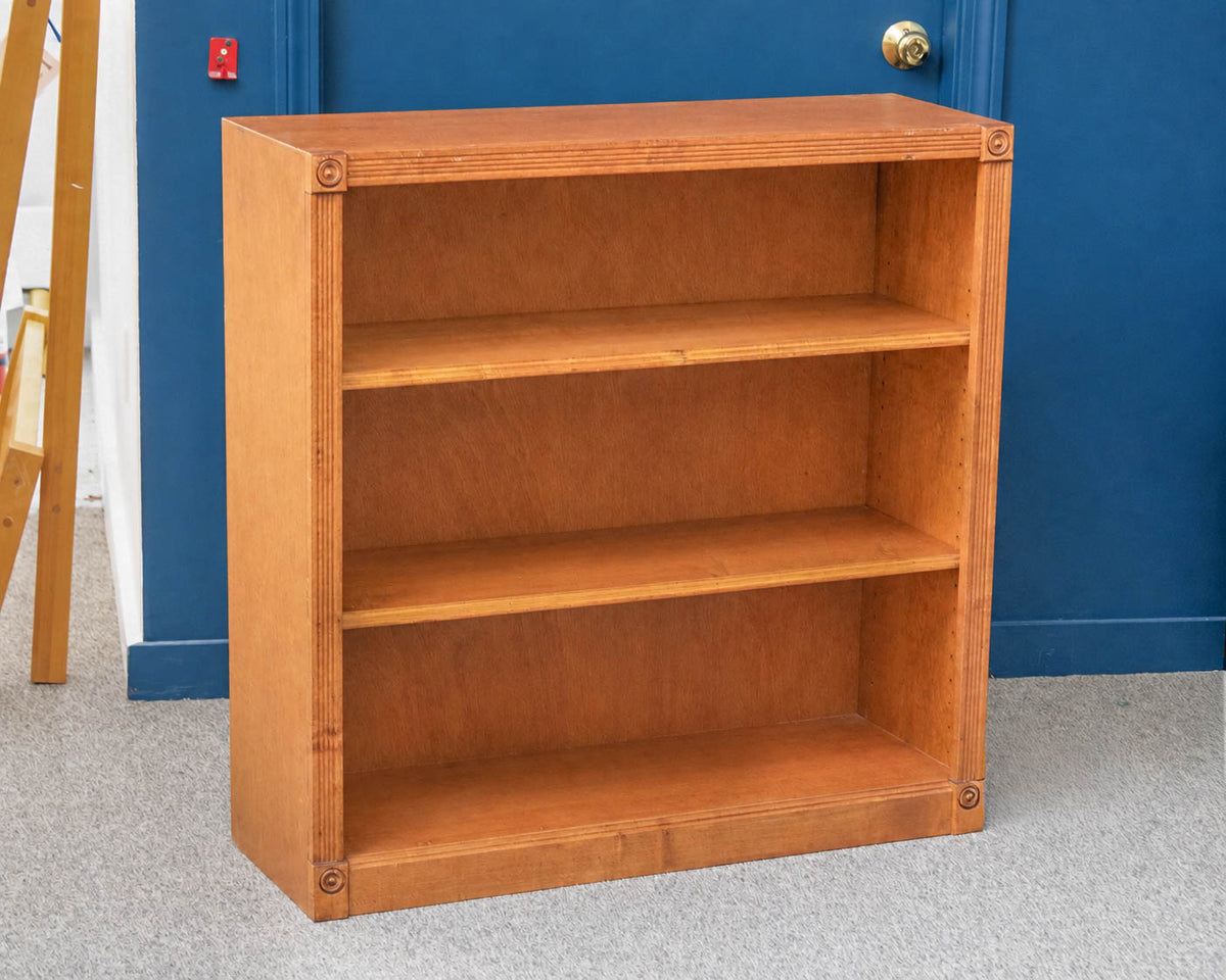 Cherry Bookcase With Fluted Detailing