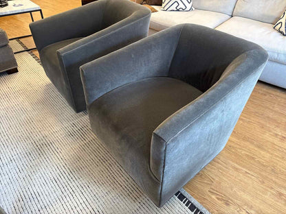 Pair of Mitchell Gold + Bob Williams 'Cooper' Swivel Chairs