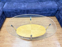 Oval Glass Top Cocktail Table