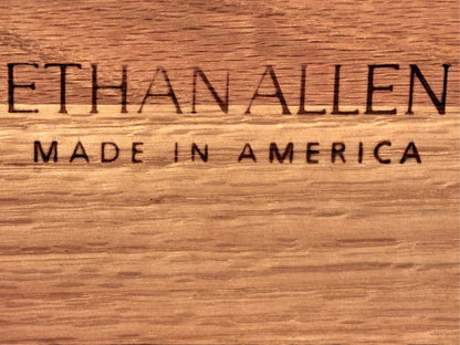 Ethan Allen Door Chest with Drawers in Espresso Finish Oak