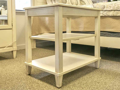 Ethan Allen 'Swedish Home' Cream Two Shelf Nightstand