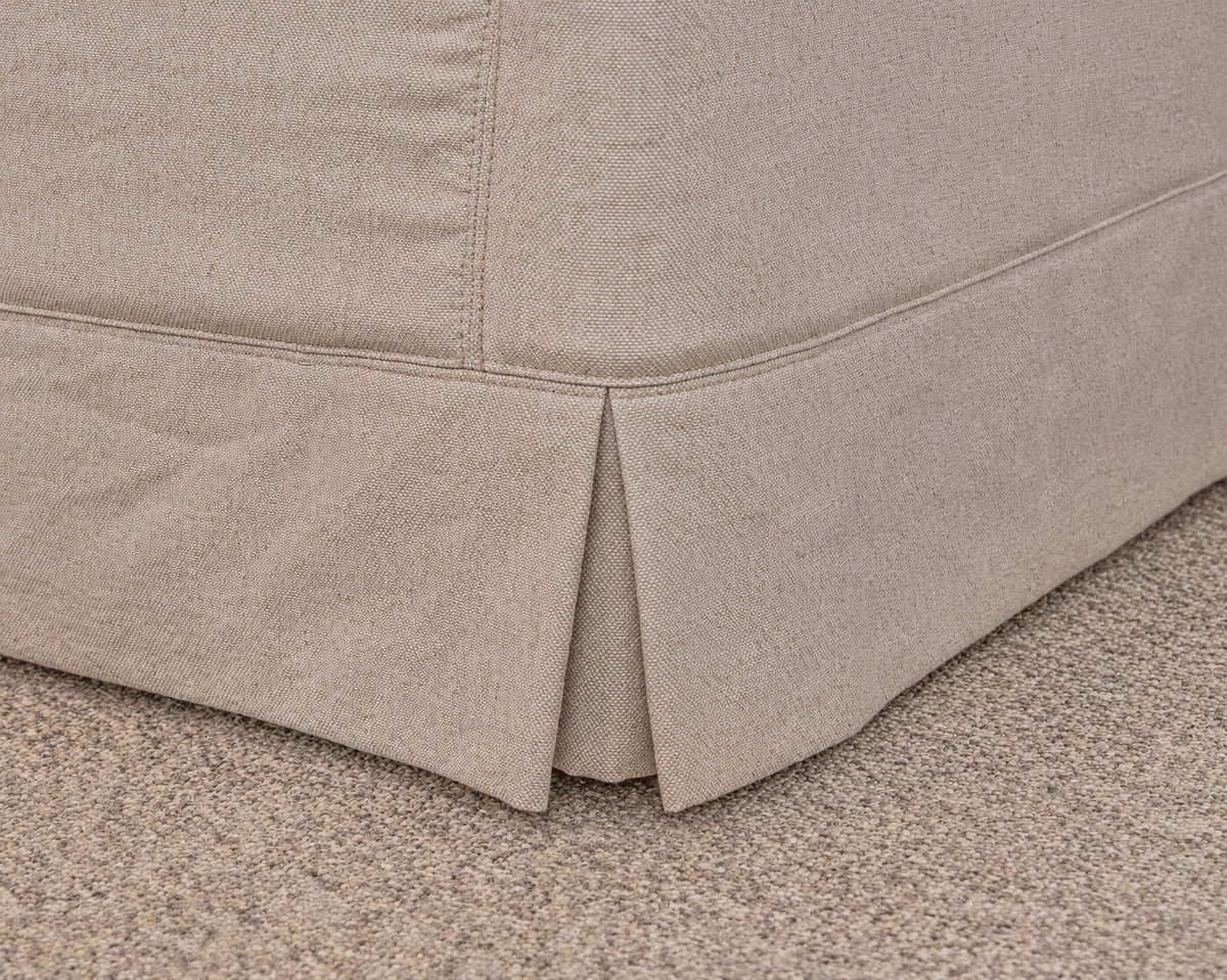 Pair of Lee Industries 'Natural Linen' Swivel Chairs