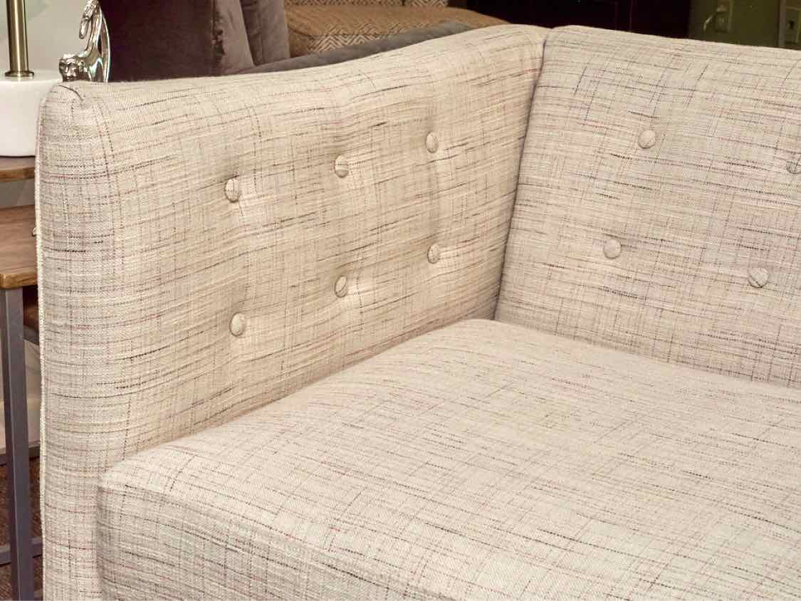 Home Meridian Multi Colored Upholstered Tufted Back Chair