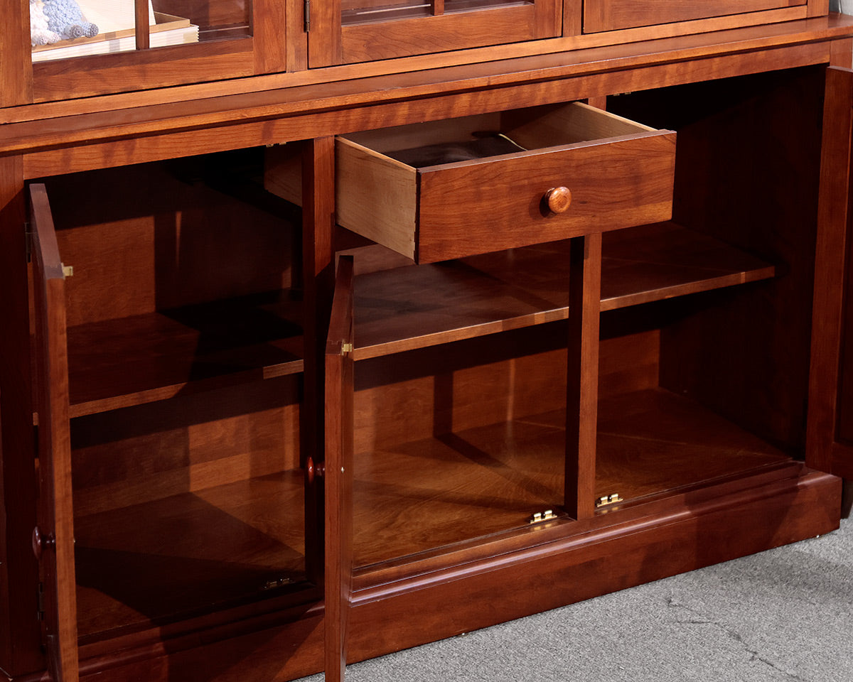 Ethan Allen American Impressions 2 Piece Cherry China Cabinet