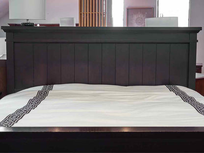 Boston Interiors Black Plank King Bed