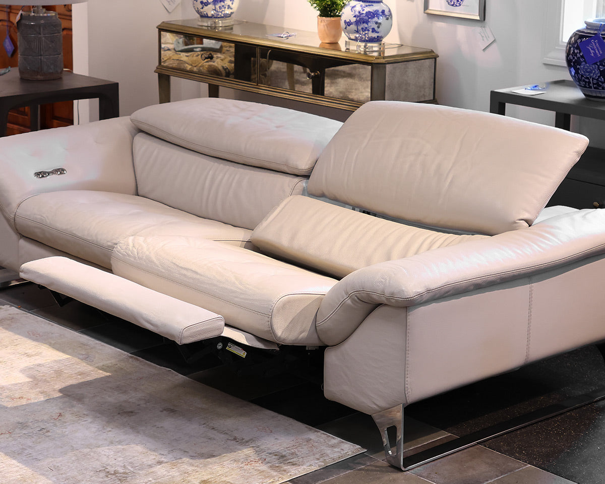 Roche Bobois Leather Reclioning Sofa