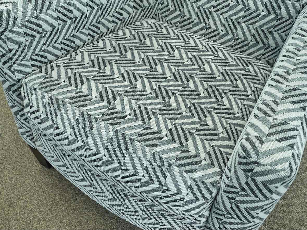 Max Home  Accent Chair in Checkmate Graphite Upholstery