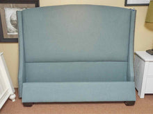 Heather Blue Tweed Upholsterd Full Beds