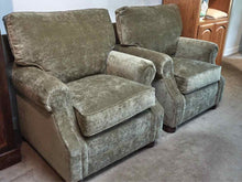 Pair Of Templeton Furniture 'Moss Green'   Performance Velvet Chairs