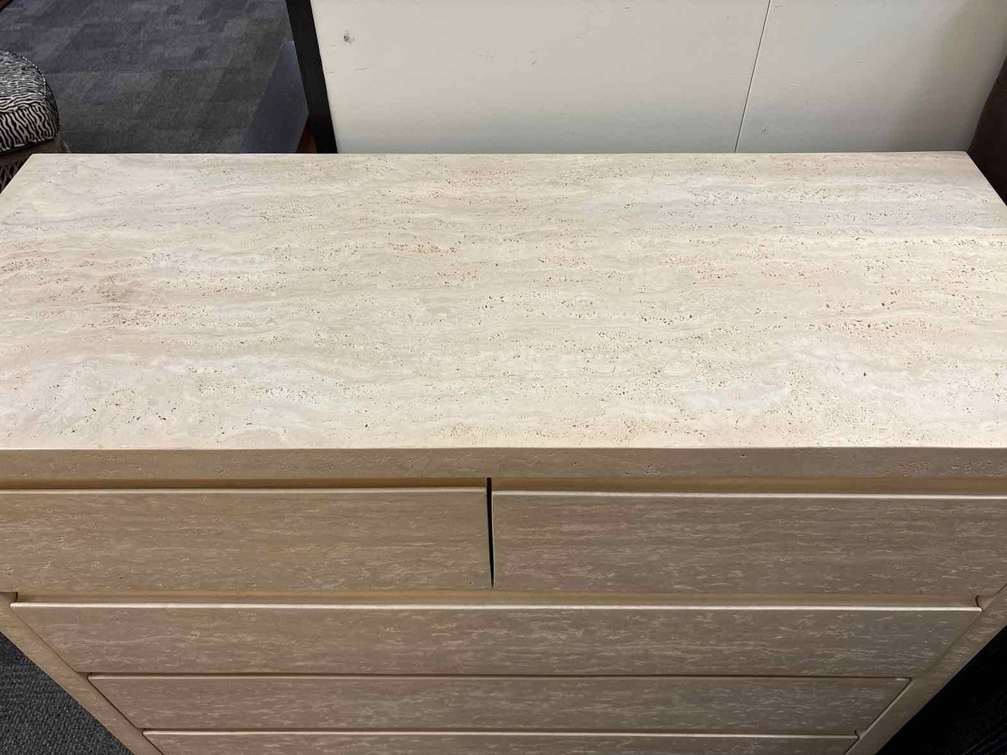 RH 'Wyeth' 5-Drawer Travertine Dresser