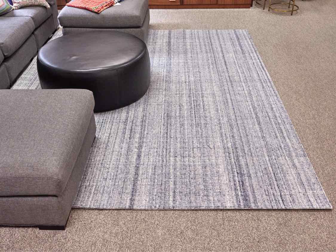 Annie Selke Wool Area Rug in Blue & Grey