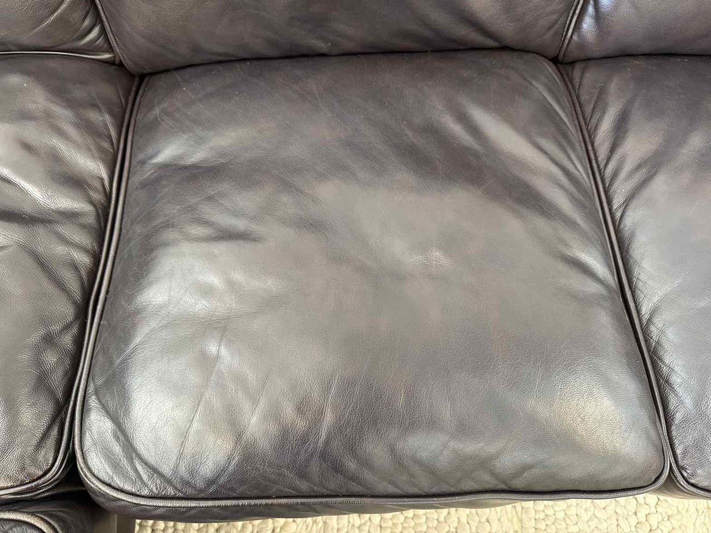 Futura 'Cordovan' 2- Piece Leather L Sectional