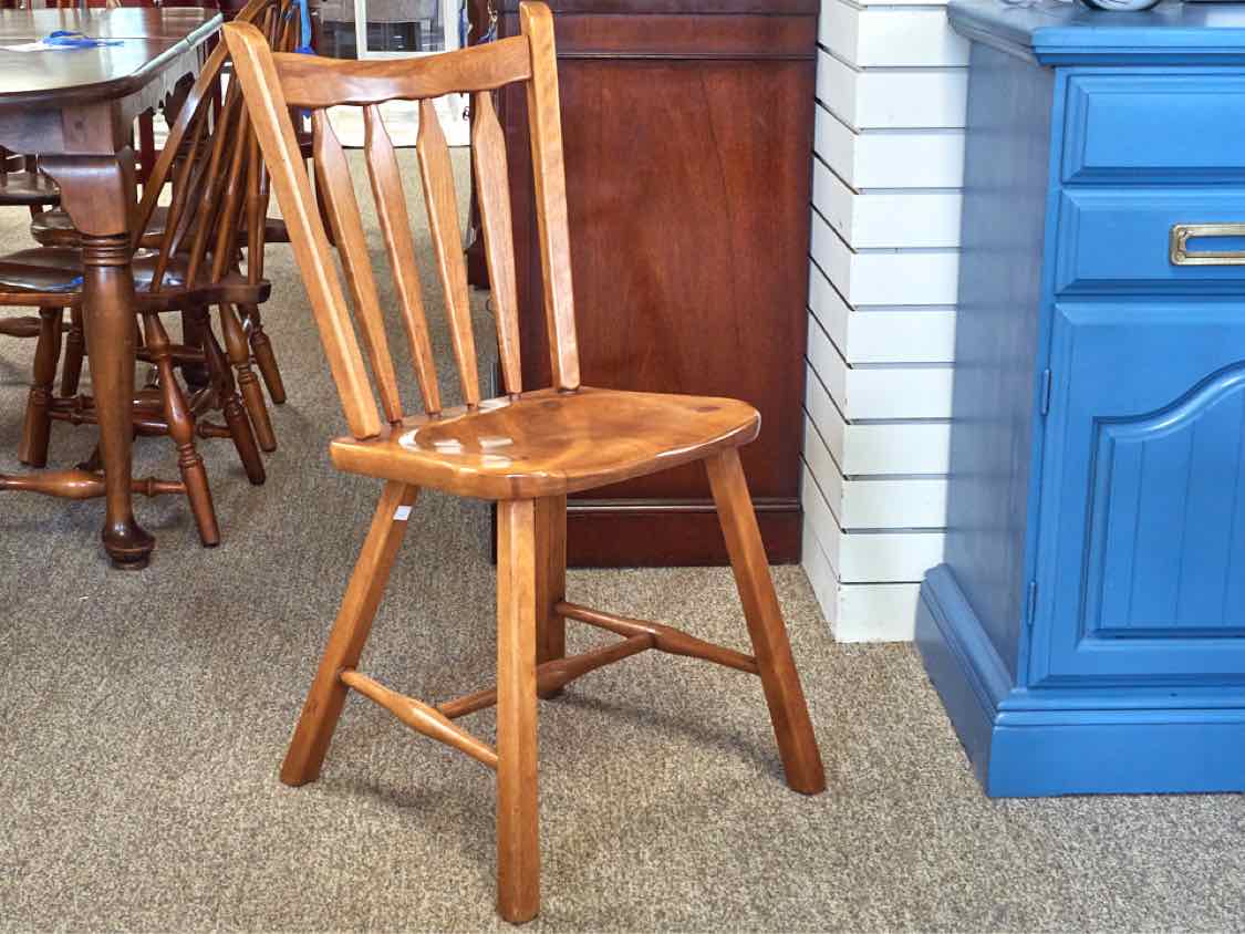 Maple Drop Leaf Table & Set of Four Slat Back Chairs