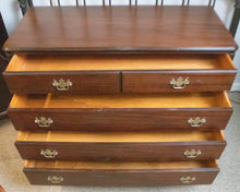 Dark Finish Solid Mahogany 4-Drawer Dresser