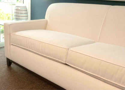 Bassett White Chenille & Cotton Blend 2 Cushion  Sofa