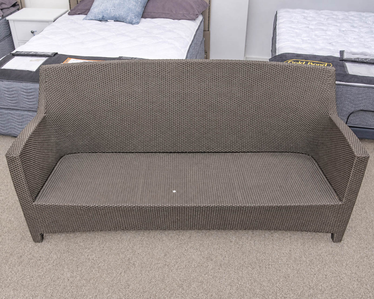 Dedon Dark Woven Wicker Outdoor Sofa & Chair Set
