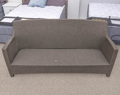 Dedon Dark Woven Wicker Outdoor Sofa & Chair Set