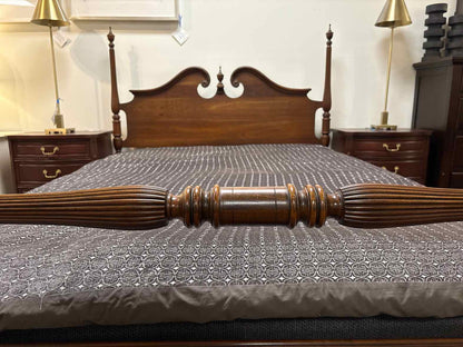 Ethan Allen Cherry Four Post Queen Bed