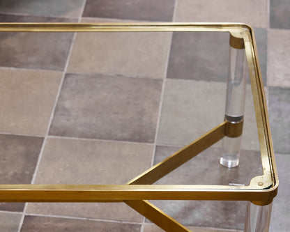 Anthropologie Lucite Coffee Table