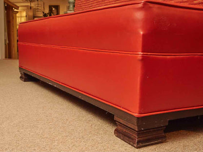Banquet In Orange Leather & Fabric