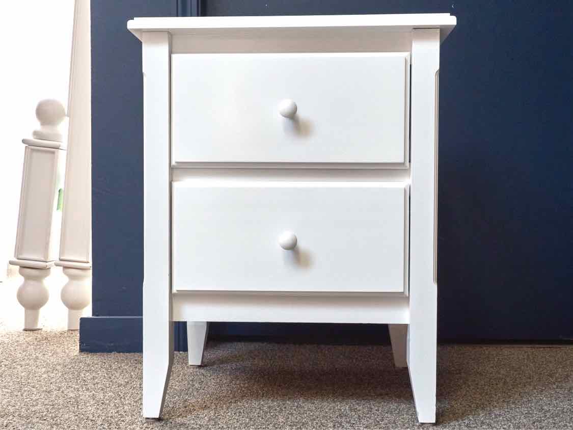 Pair of Maine Woodworks White Nightstands