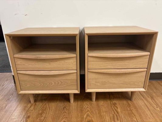 Article Pair of 'Lenia' Nightstands