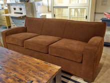 Rowe Chocolate Brown Upholstered 3 Cushion Sofa