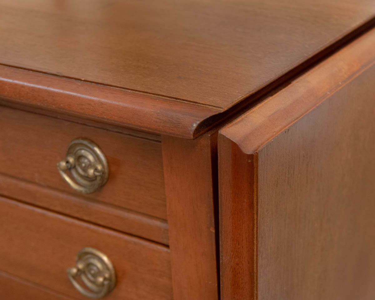 Cherry Silver Chest Lift-Top Lid & Drawer