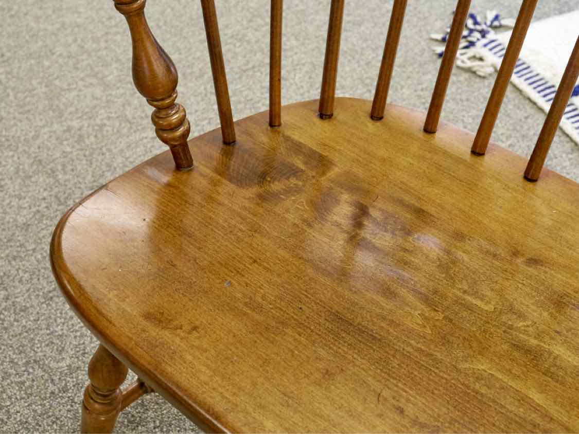Ethan Allen Wooden Windsor Bench