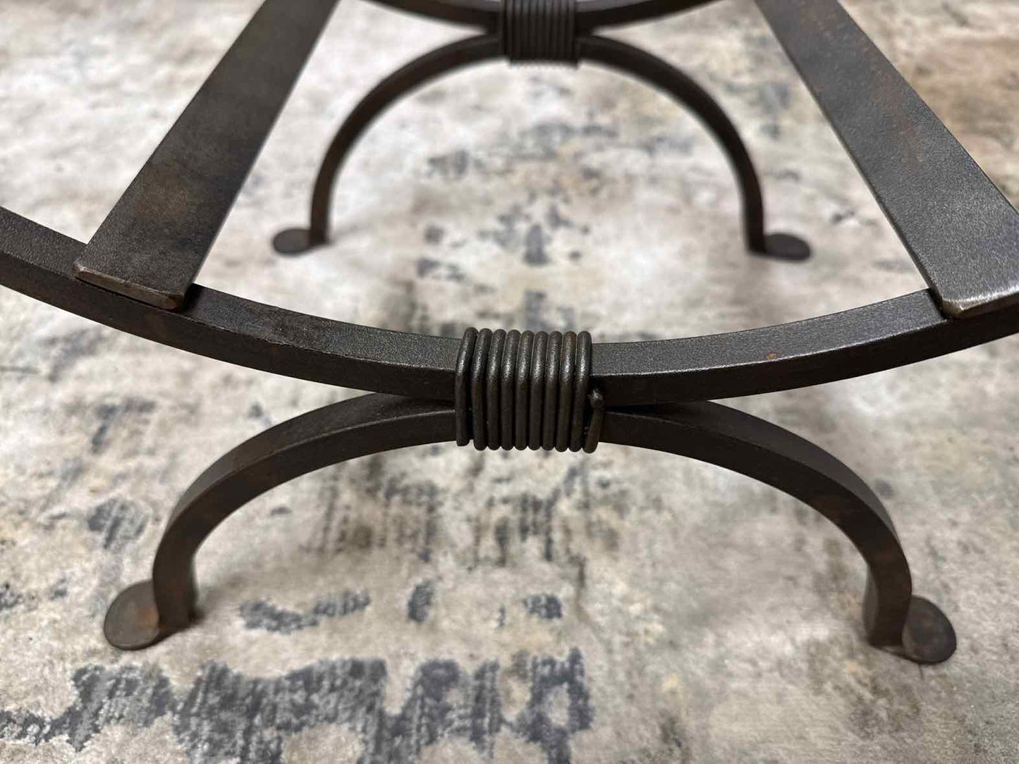 Crate & Barrel Iron Cocktail Tables