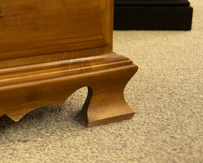 Maple 2 Drawer Nightstand with Open Storage