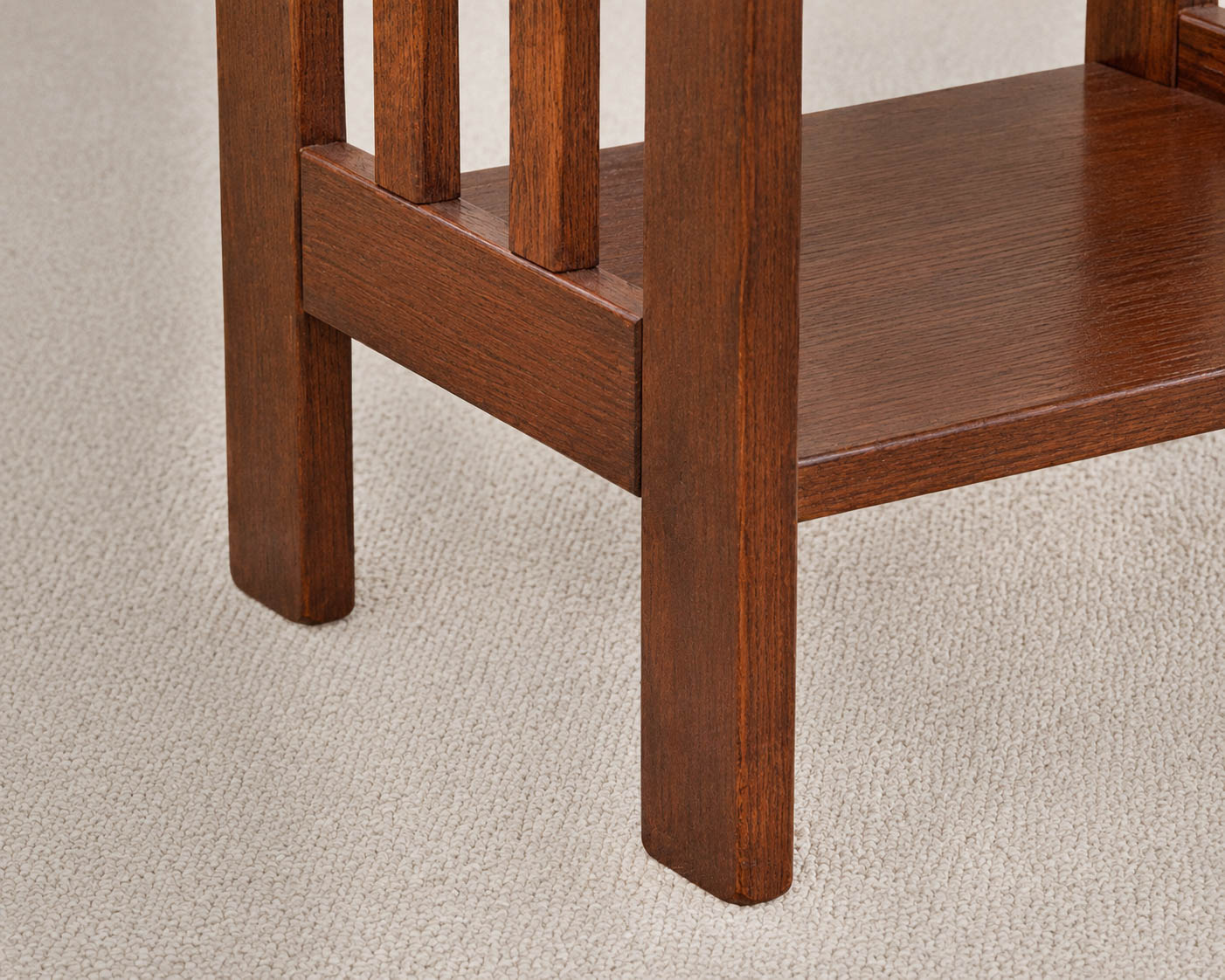 Pair of Mission Style Oak Nightstand