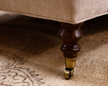 Pair of Ferrell + Mittman Rolled Arm Accent Chairs