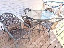 Brown Jordan Round 48"Round Table  & 6 ChairOutdoor Dining Set