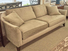 Ethan Allen Contemporary Rounded Back Sofa in Gray