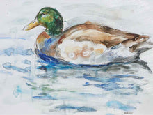 Framed Print:  "Water Duck I"